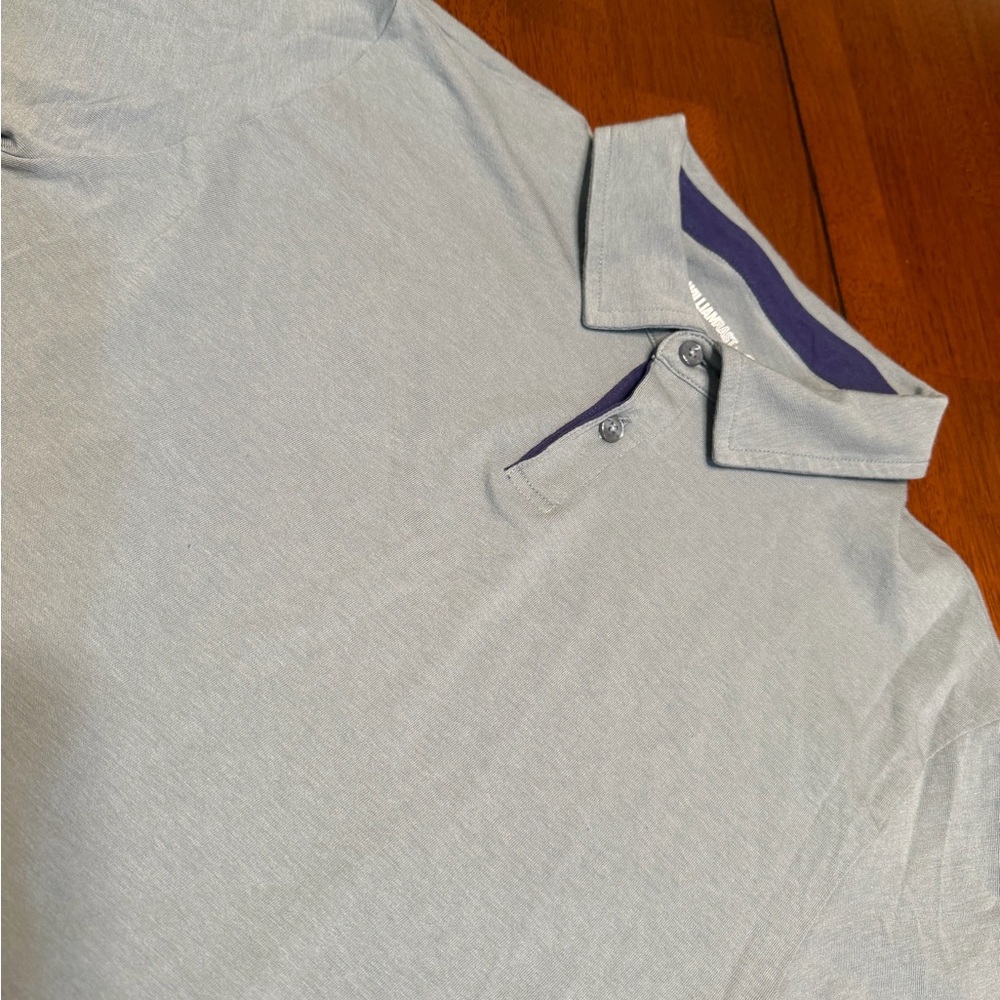 William Rast Polo Shirt Mens M Gray Pima Cotton Stretch Modal Blend Athleisure